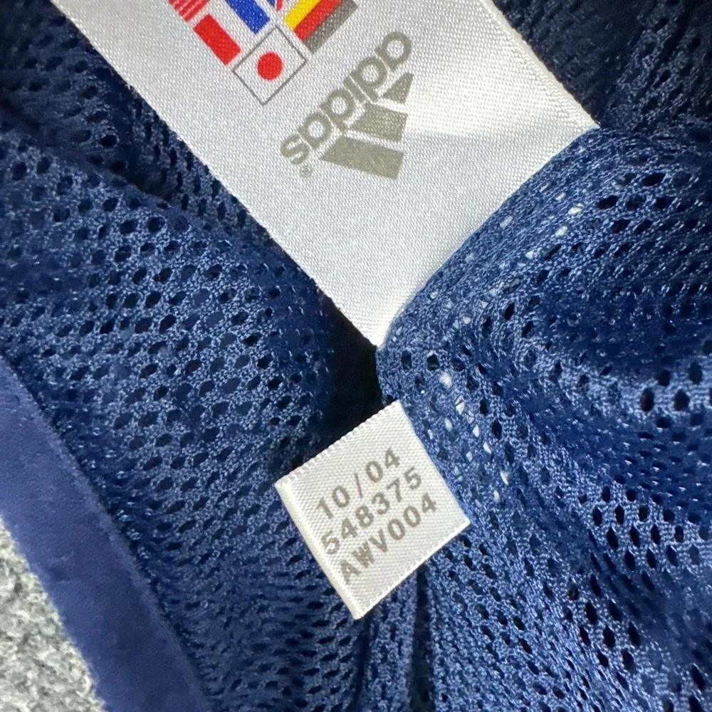 Vintage Adidas Windbreaker‎ Jacket Mens Large Blue ClimaCool Full Zip 548375